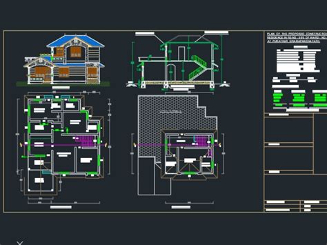 Casa En Autocad Descargar Cad Gratis Kb Bibliocad