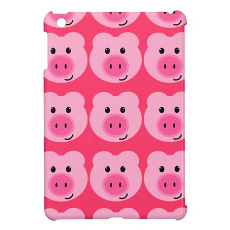 Cute Pink Pig Pattern Ipad Mini Case