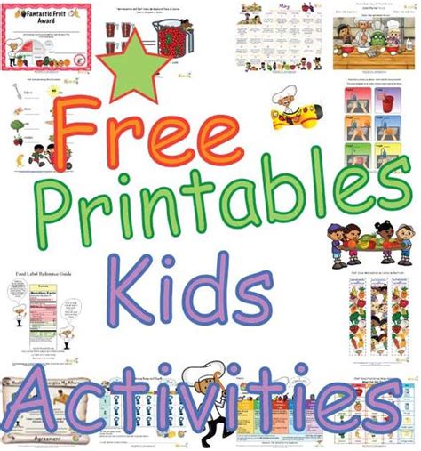 Kids Healthy Activity Fun Nutrition Themed Arts And