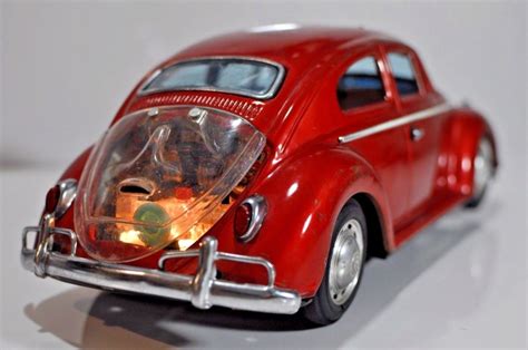Volkswagen Vw Beetle Tin Bandai Japan Bug Toy Car