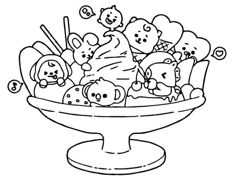 Printable Bt21 Coloring Page Free Printable Coloring Pages For Kids