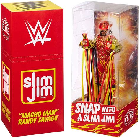 Wwe Wrestling Slim Jim Elite Macho Man Randy Savage Exclusive Action