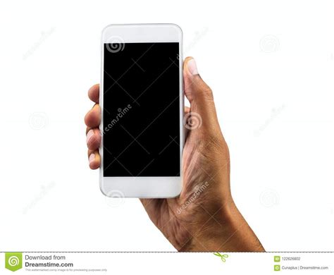My White Phone Vertical Stock Photo Image Of Equipment 122626802