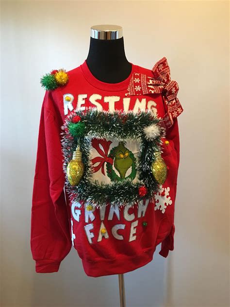 Diy Ugly Christmas Sweater Grinch Diyqb