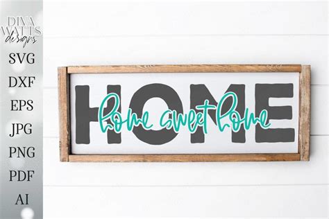 Home Sweet Home Welcome Sign Farmhouse Rustic 617109