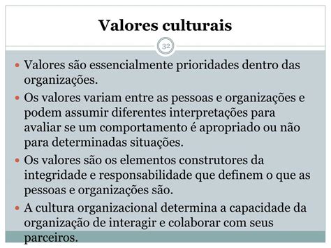 O Que São Valores Culturais