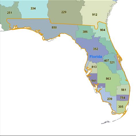 Florida Zip Code Map Printable Maps