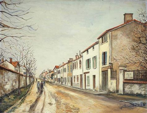 Suburban Street Scene Painting Maurice Utrillo Oil Paintings