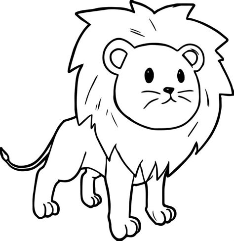 Lion Coloring Pages Simple and Advanced | Lion coloring pages, Zoo