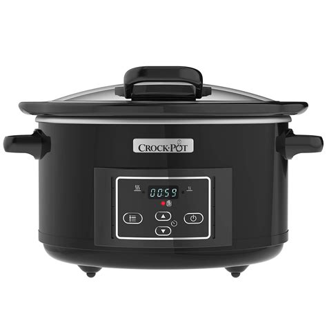 Crock Pot Lift And Serve Digital Slow Cooker With Hinged Lid And