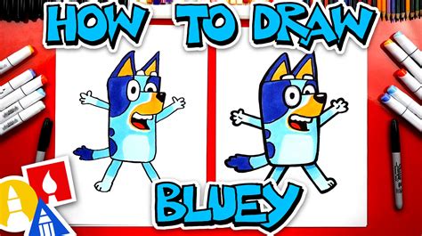 How To Draw Bluey Art For Kids Hub Images