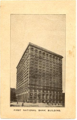 Illinois Chicago First National Bank Building 1909 Dpo Carns Nebraska