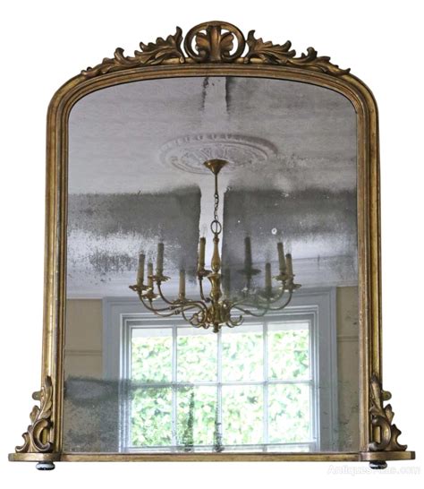 Antiques Atlas Victorian Gilt Wall Mirror Overmantle C1860