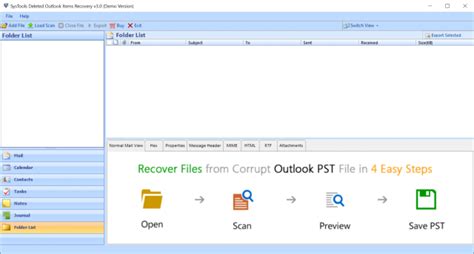 Systools Outlook Deleted Folder Recovery Software Free Edition