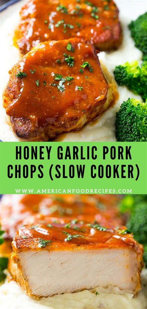 Honey Garlic Pork Chops Slow Cooker