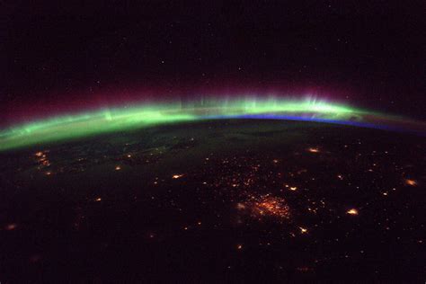 Look Astronaut Tweets Spectacular View Of Aurora Lights From Space