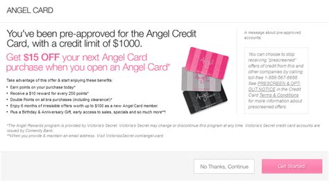 The victoria's secret credit card offers a handful of good benefits to frequent vs shoppers. Shopping Cart Trick...Saw Victoria's Secret Popup,... - myFICO® Forums - 2059271