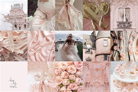 Royalcore Aesthetic Wall Collage Kit Pink Room Decor Collage Etsy