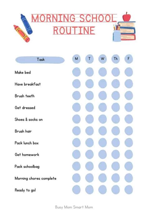 Simple Back To School Routine Ideas For Busy Families Free Printable