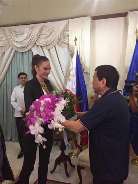 In honor of miss philippines winning miss universe 2018, here are five things to know about catriona gray. In photos: Duterte meets Miss Universe 2018 Catriona Gray