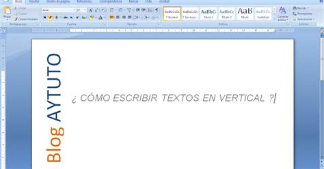 Aytuto Escribir Textos En Vertical En Microsoft Office Word 15399 Hot
