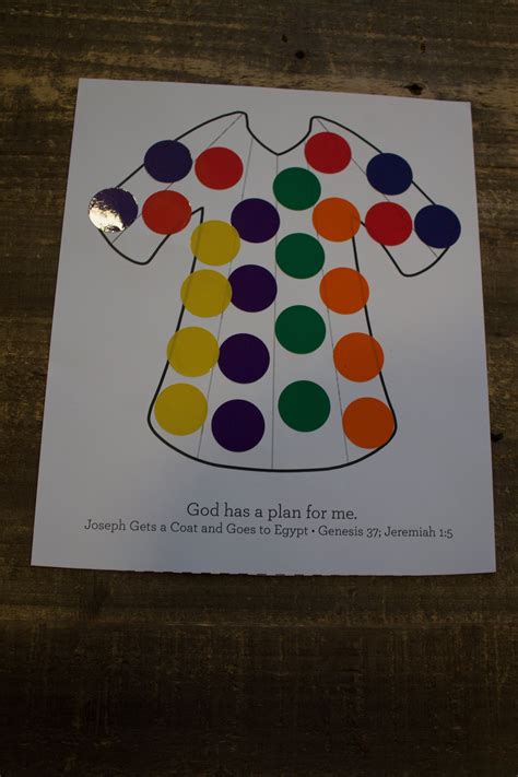 Sample Craft For 3 5s Week 1 Josephs Coat Christian Preschool
