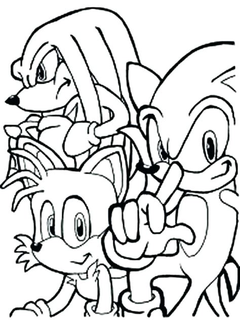 Printable Sonic And Tails Coloring Pages Printable Templates