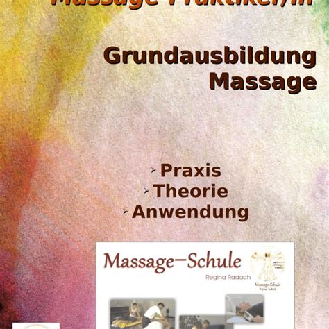 masseur und massage ausbildung an der massage schule radach