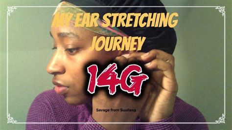 My Ear Stretching Journey First Stretch 14g Tiara Johnson