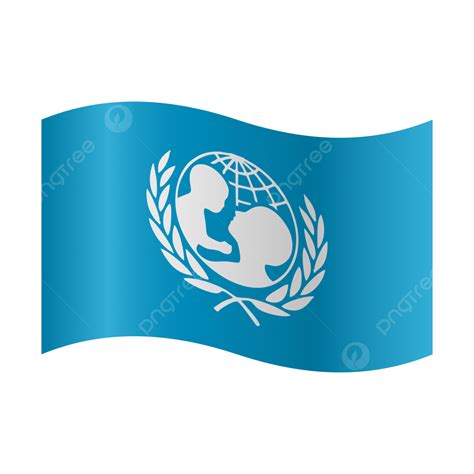 Vector Realistic Of Unicef Flag Unicef Flag Realistic Png And Vector
