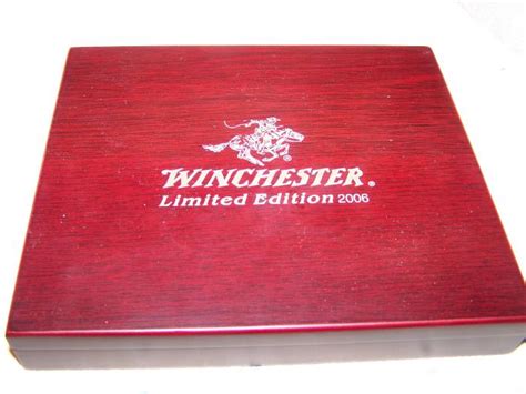 They come in a hard case and the hunting knife is complete with a sheath. Winchester Limited Edition 2006 Knife Set For Sale at GunAuction.com - 8826913