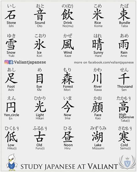 Valiant Language School — Japanese Kanji Task 20 Japanese