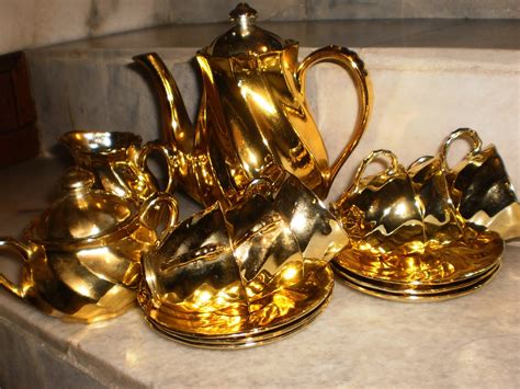 Bonnies Collection Gold Plated Tea Set