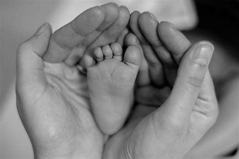 290 Human Hand Black And White Newborn Human Foot Stock Photos
