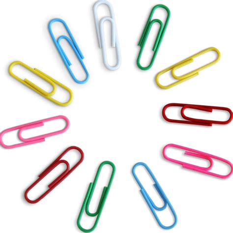 1 Pack 160pcs Colorful Metal Round Paper Clips Pin Anti Rusted 29mmx8mm