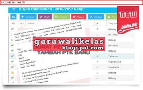 Di laman ebr1m tekan permohonan baru, masukkan nombor ic untuk log. Contoh Surat Permohonan Tambah PTK Baru di Aplikasi ...