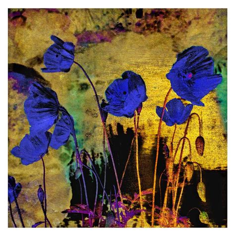 Blue Poppies For Redon Limited Edition Fine Art Print Etsy Abstract