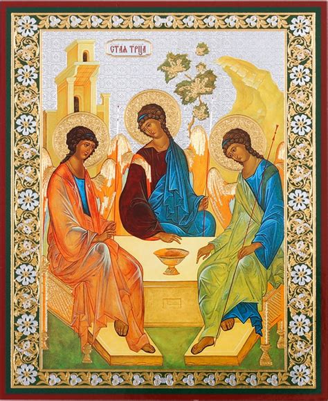Holy Trinity (Old Testament Trinity) , Orthodox Gold Foil ...