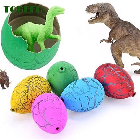 Tobefu 6pcslot Hatching Growing Dinosaur Eggs Cute Novelty Gag Magic