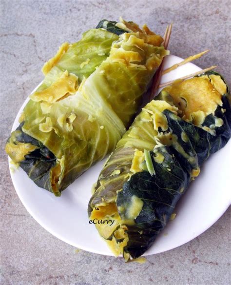 cabbage and chickpea roulade ecurry the recipe blog