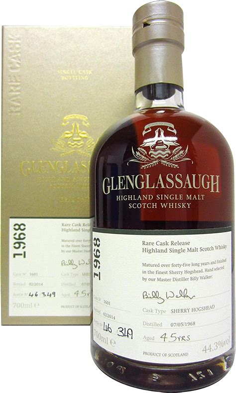 glenglassaugh rare cask release 1601 1968 45 year old whisky amazon es alimentación y bebidas
