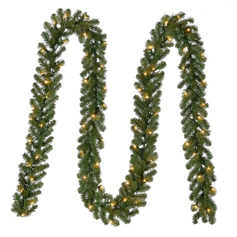 18 Ft Kingston Pre Lit Artificial Christmas Garland With 280 Tips And