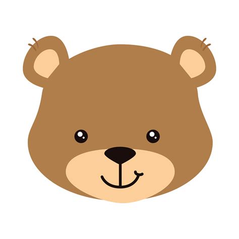Teddy Bear Face Vector Art Icons And Graphics For Free Download