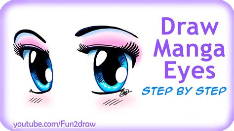 How To Draw Easy Manga Eyes Youtube