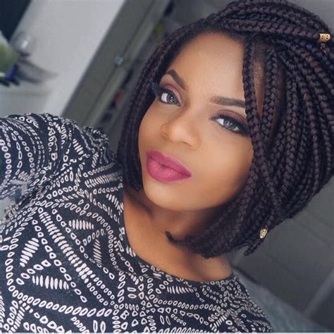 Dont Know What To Do With Your Hair Check Out This Trendy Ghana Braided Hairstyle Bob Braids