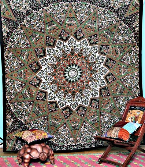 This rich & bright ombre mandala tapestry adds a pop of color to any living space. Pin on Apartment