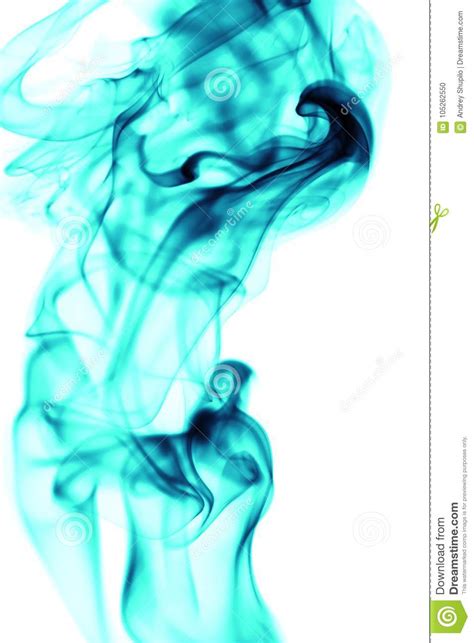 Blue Smoke On White Background Stock Photo Image Of Grey Effect