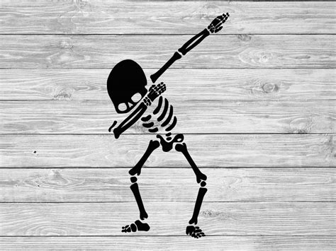 Dabbing Skeleton Svg Halloween Skeleton Svg Halloween Svg Etsy