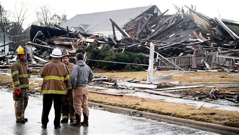 Tornado Causes Significant Damage In Downtown Wetumpka Alabama