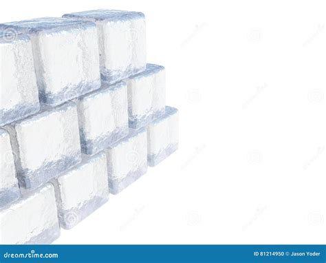 3d Illustration Of Ice Blocks Stock Illustration Illustration Of